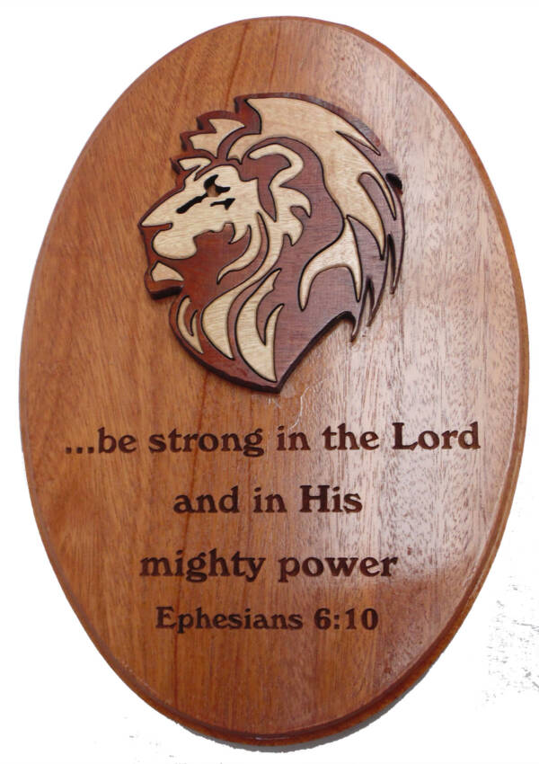 Oval wall plaque - Be strong...