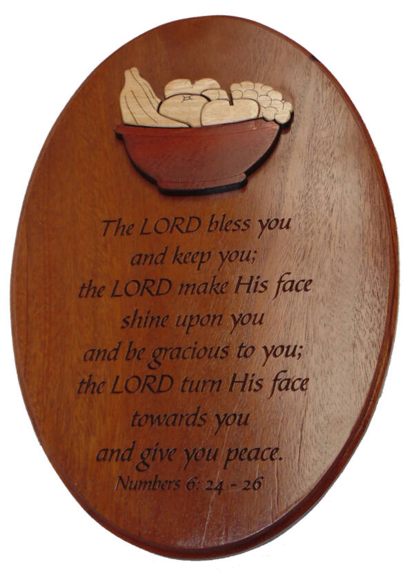 Oval wall plaque - The LORD...