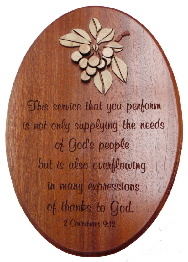 Oval wall plaque - This service...