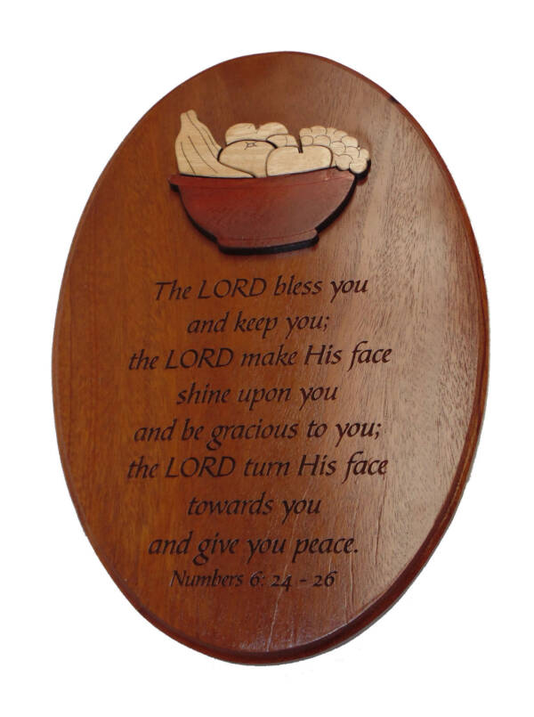 Oval wall plaque - The LORD...