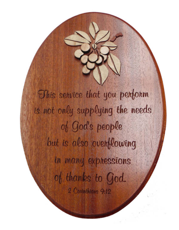 Oval wall plaque - This service...